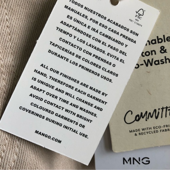 BNWT Mango Sienna Flare Cropped High Waisted Jeans in Light Beige Women's 10 - Picture 14 of 16